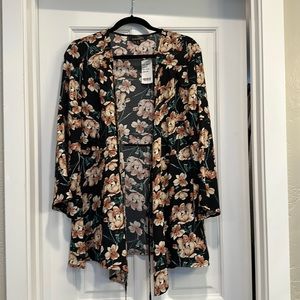 Suzanne Betro wrap tie blouse xl nwt